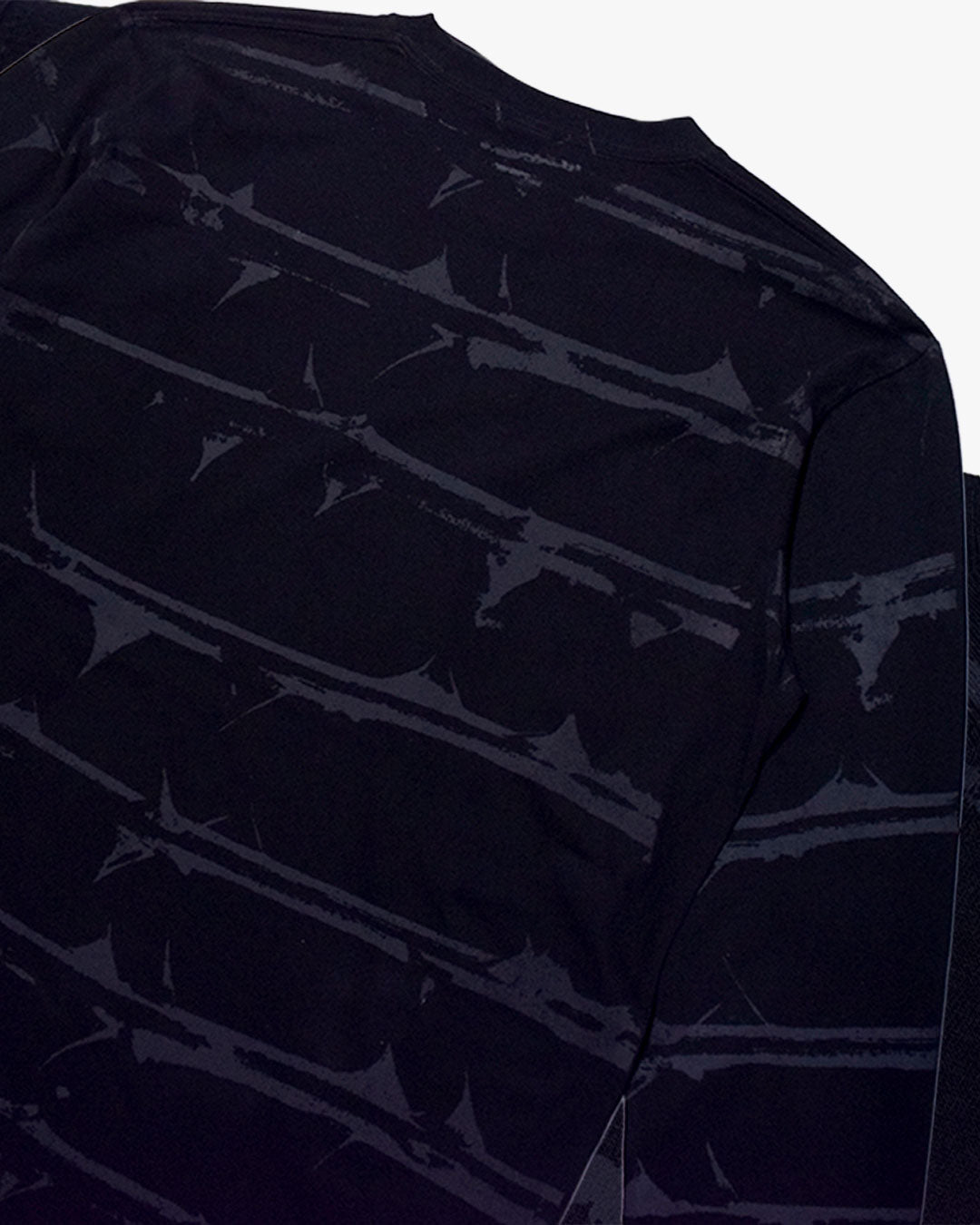 KAZOKU border L/S Tee -家族- (black)