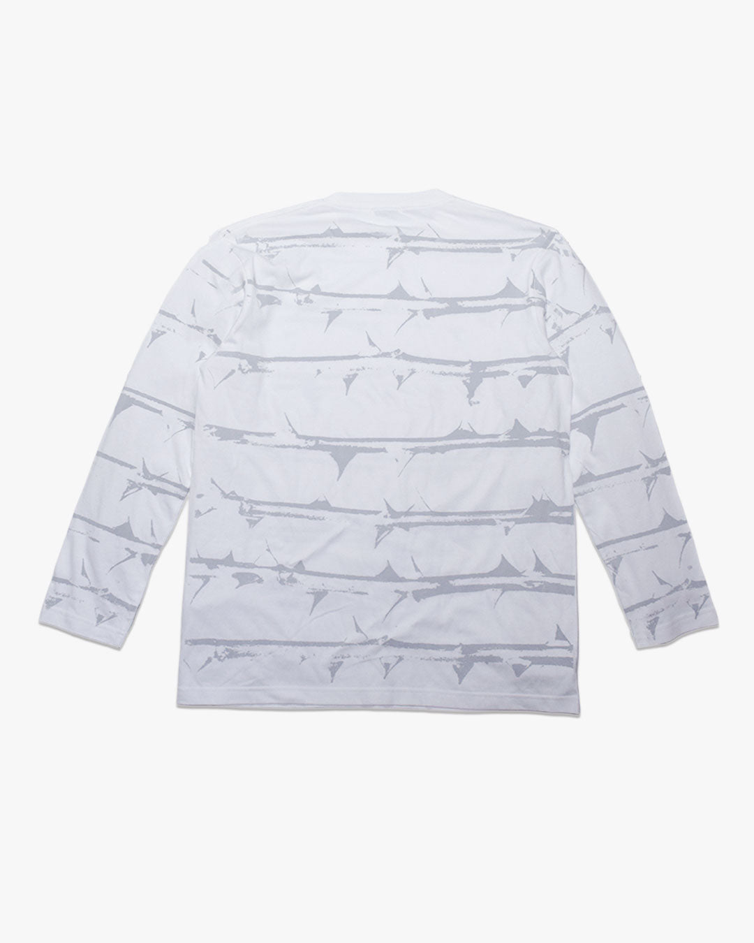 KAZOKU border L/S Tee -家族- (white)